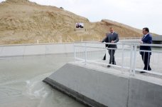 Prezident İlham Əliyev Şabran rayonunda 10,7 kilometrlik birinci mərhələsi istismara verilən Vəlvələçay-Taxtakörpü kanalı ilə tanış olmuşdur(FOTO)